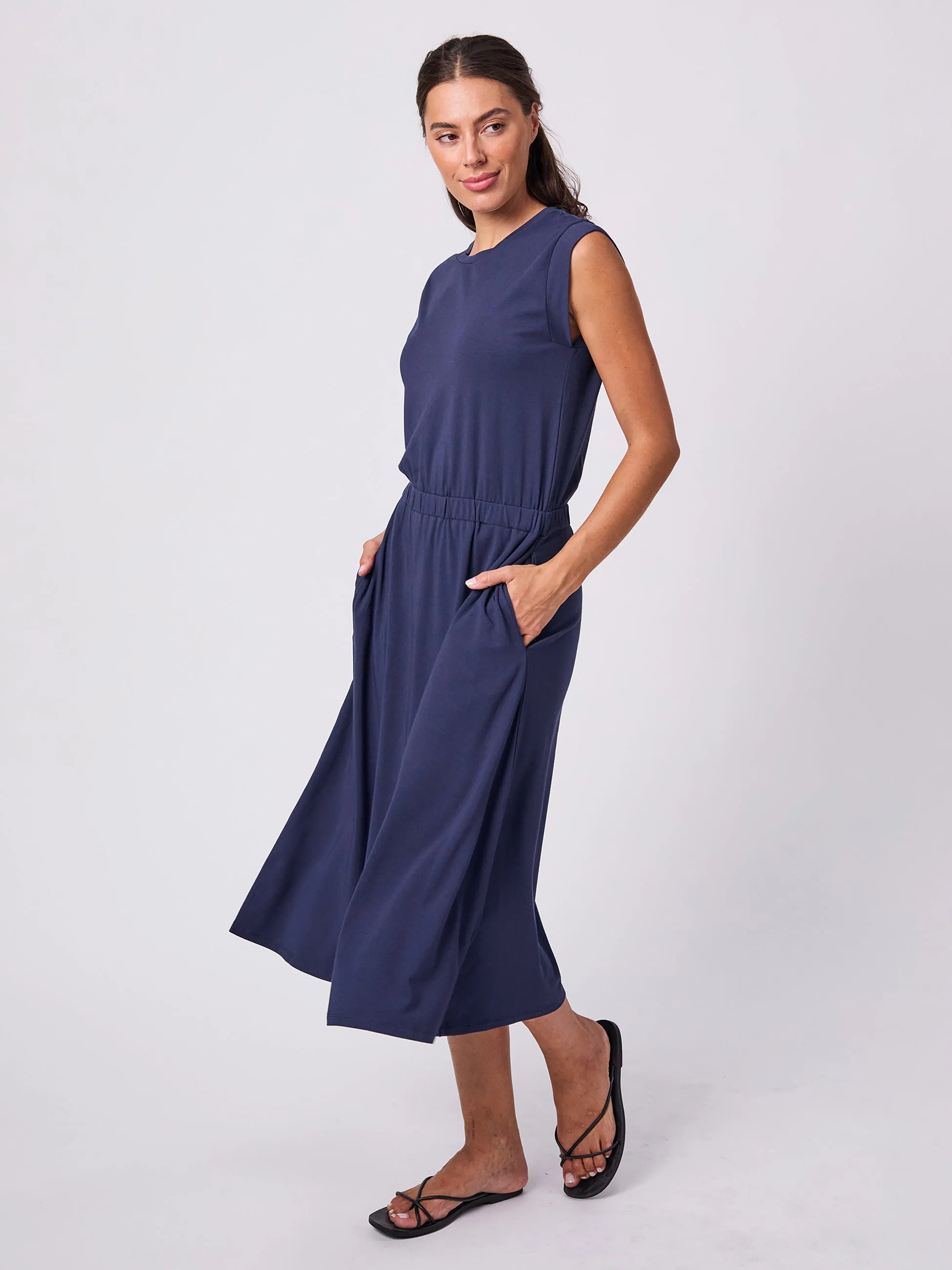 Camilla Dress - Navy sold by Dharma Bums product image thumbnail 2