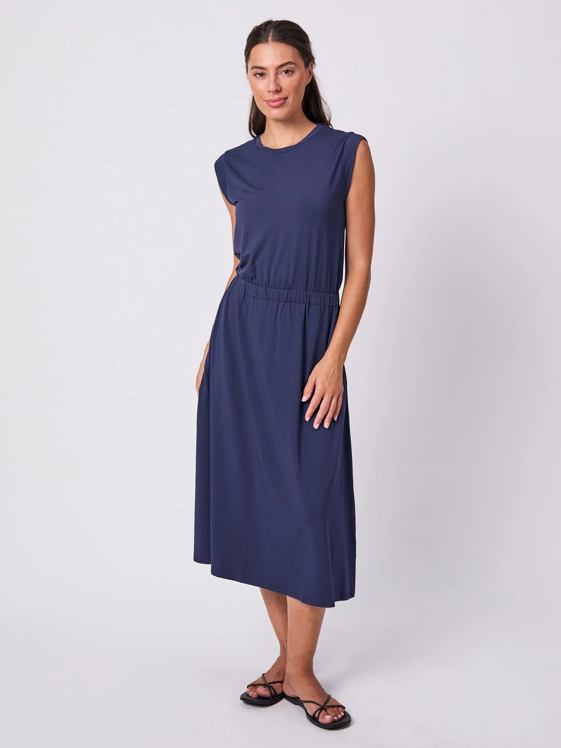 Camilla Dress - Navy sold by Dharma Bums