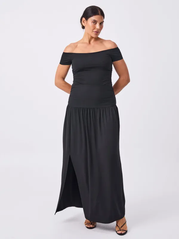 Off Shoulder Tee - Black sold by Dharma Bums