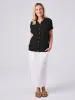 Textured Cheesecloth Shirt - Black sold by Dharma Bums