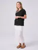 Textured Cheesecloth Shirt - Black sold by Dharma Bums
