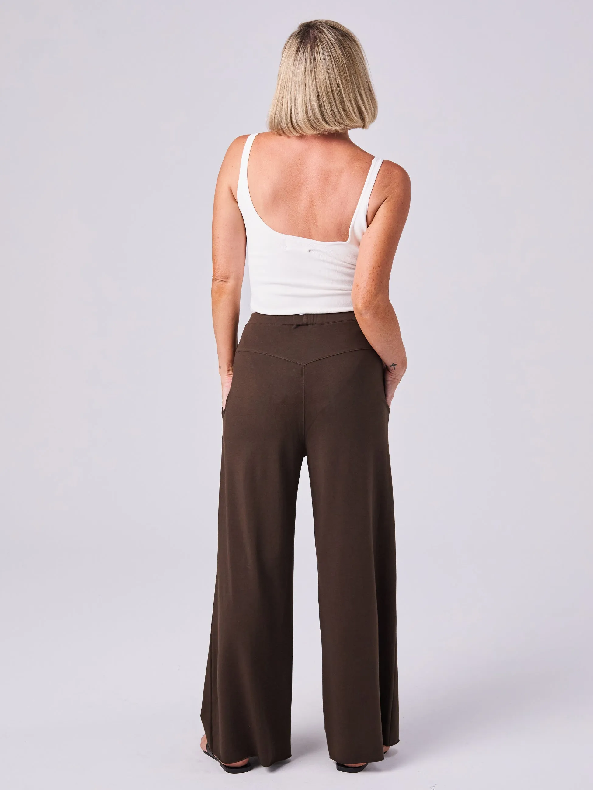 French Terry Yin Sweat Pant - Coffee Bean sold by Dharma Bums product image thumbnail 5