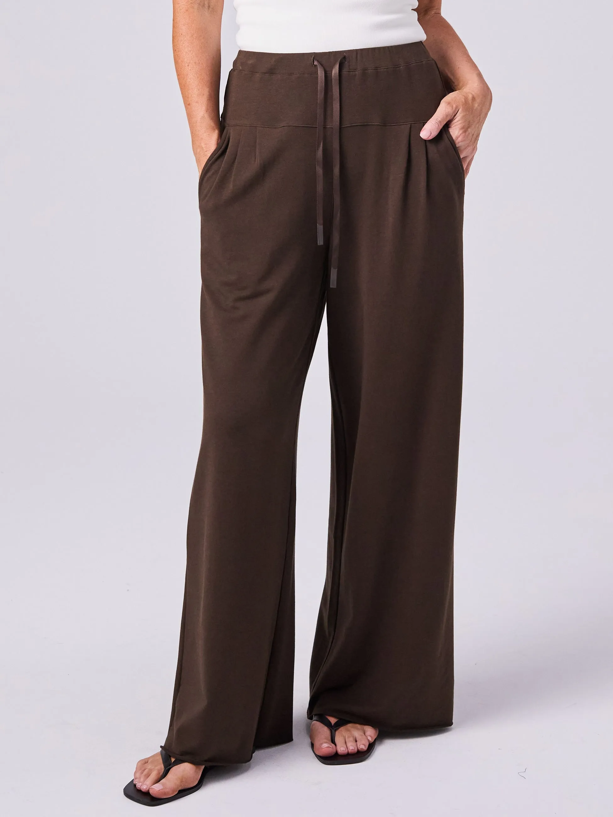 French Terry Yin Sweat Pant - Coffee Bean sold by Dharma Bums product image thumbnail 2