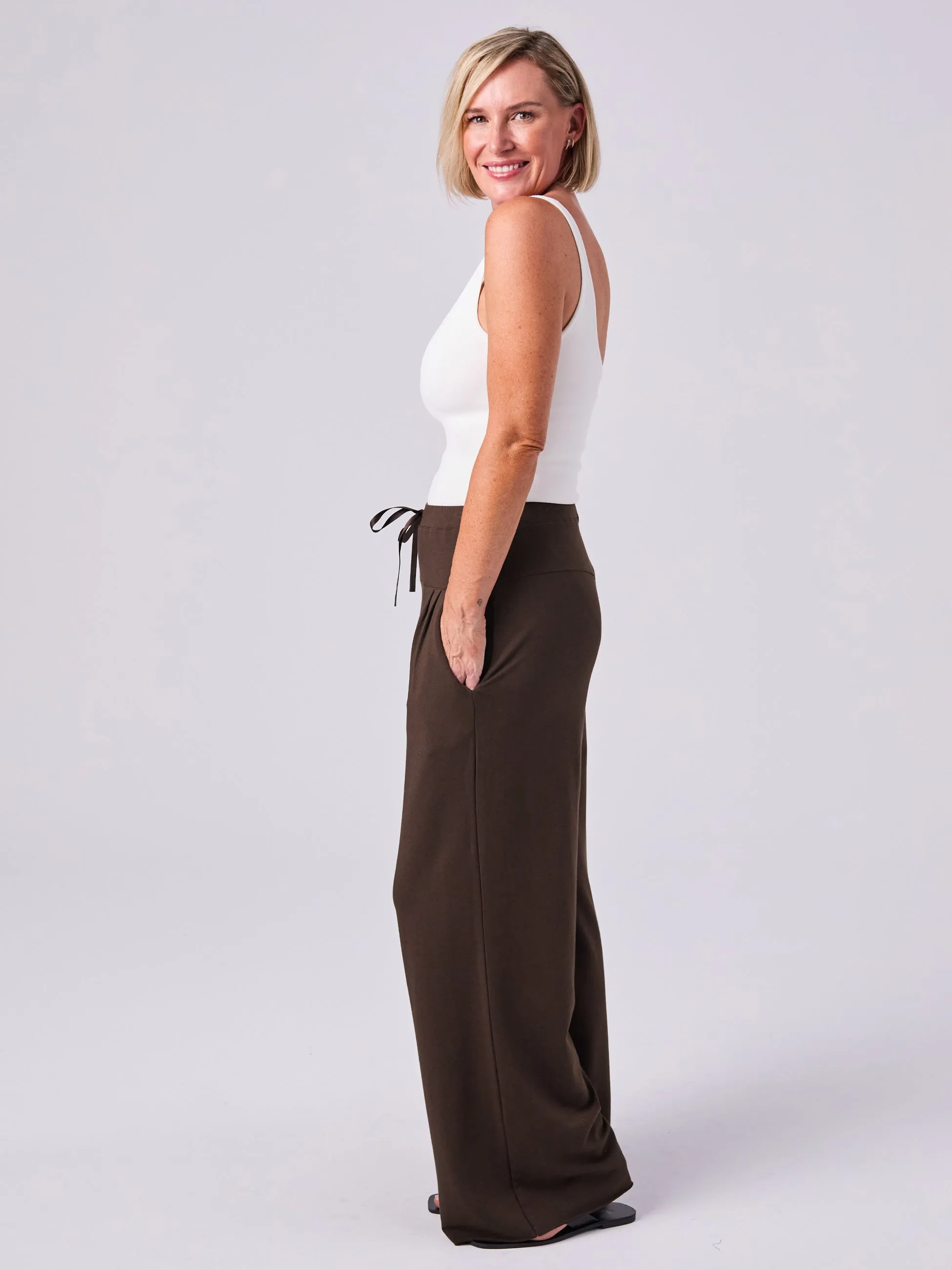 French Terry Yin Sweat Pant - Coffee Bean sold by Dharma Bums product image thumbnail 3