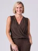 Athena Drape Top - Coffee Bean sold by Dharma Bums