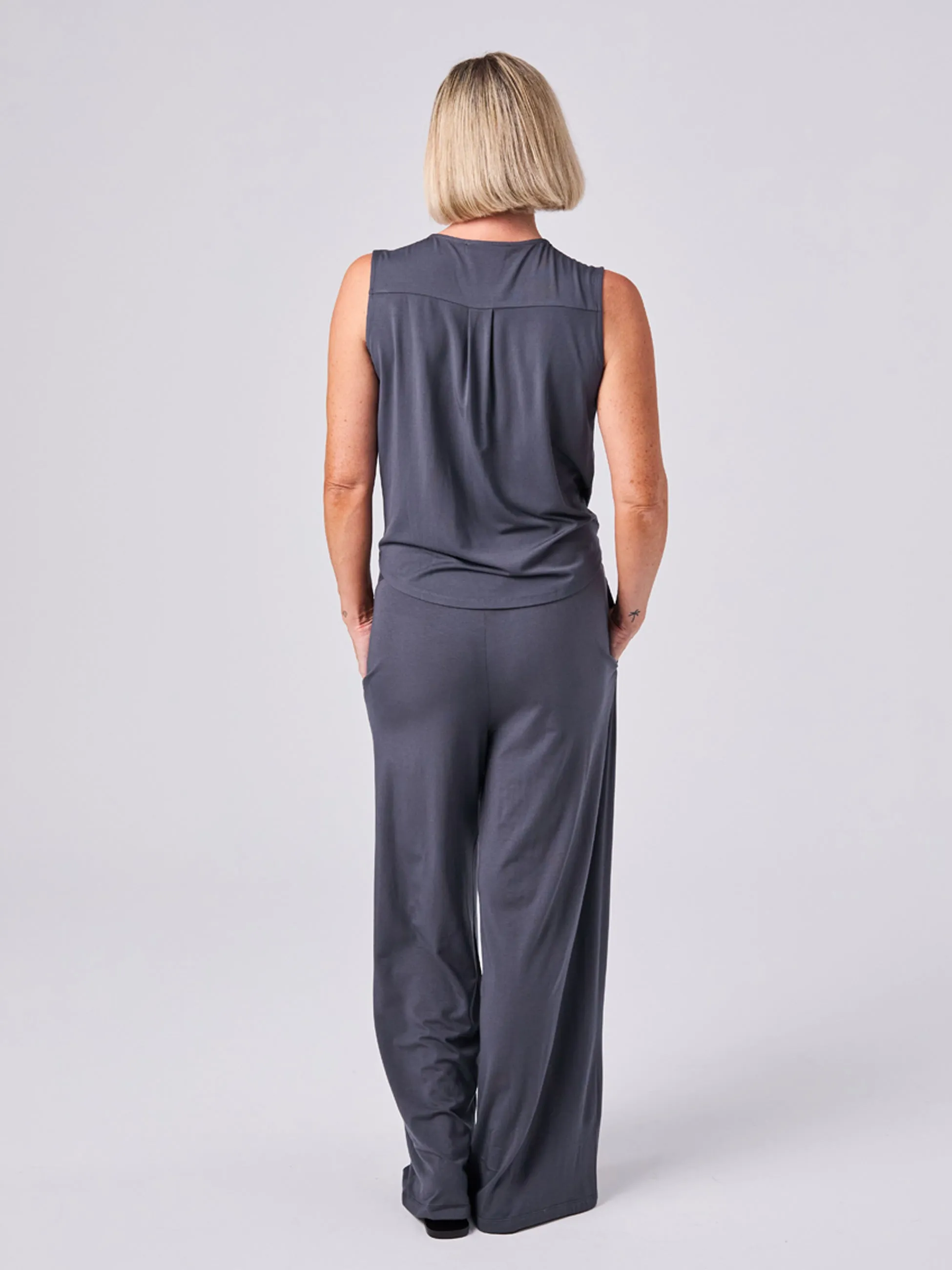 Athena Drape Top - Charcoal sold by Dharma Bums product image thumbnail 5