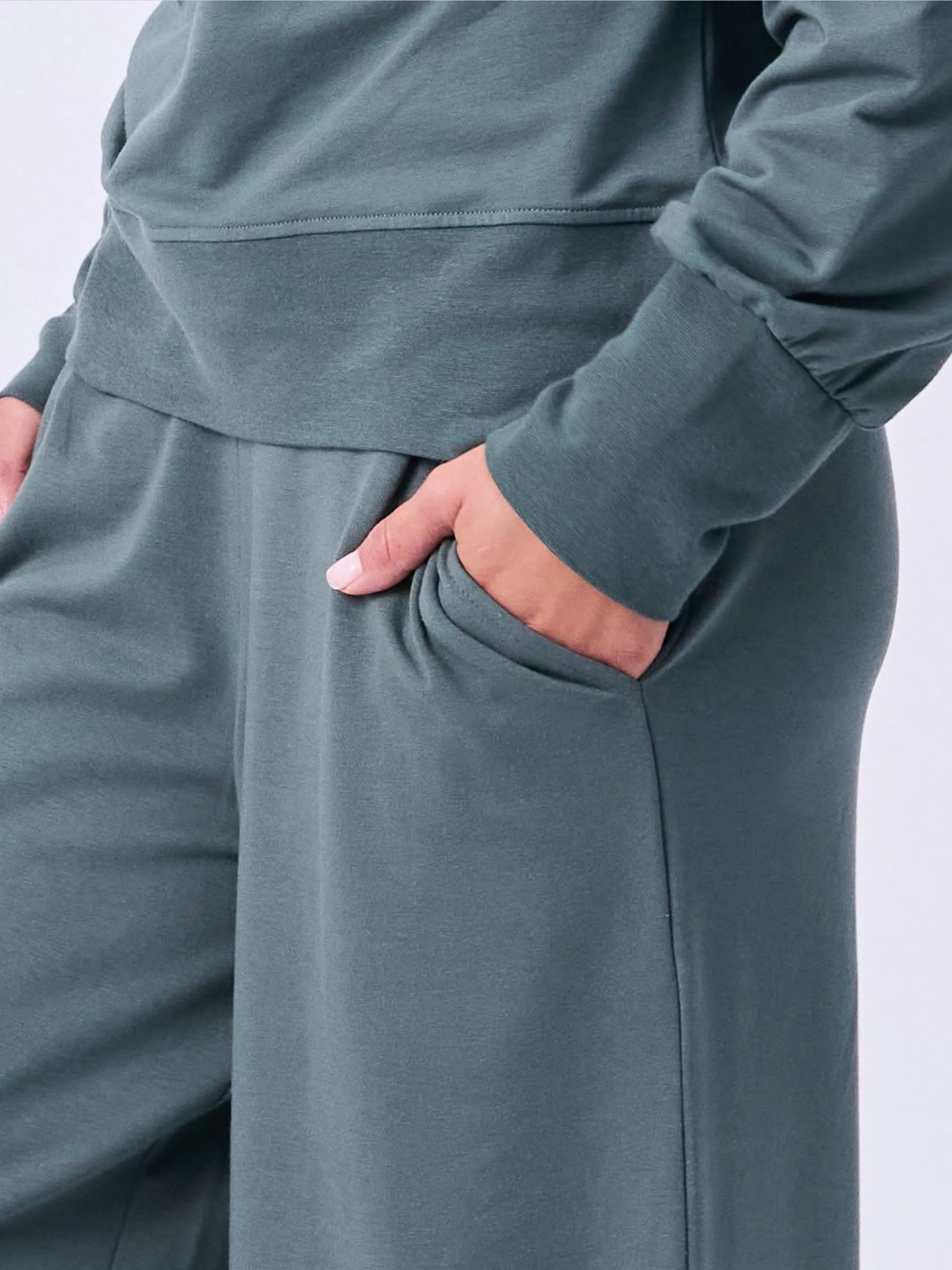 French Terry Yin Sweat Pant - Sage sold by Dharma Bums product image thumbnail 5