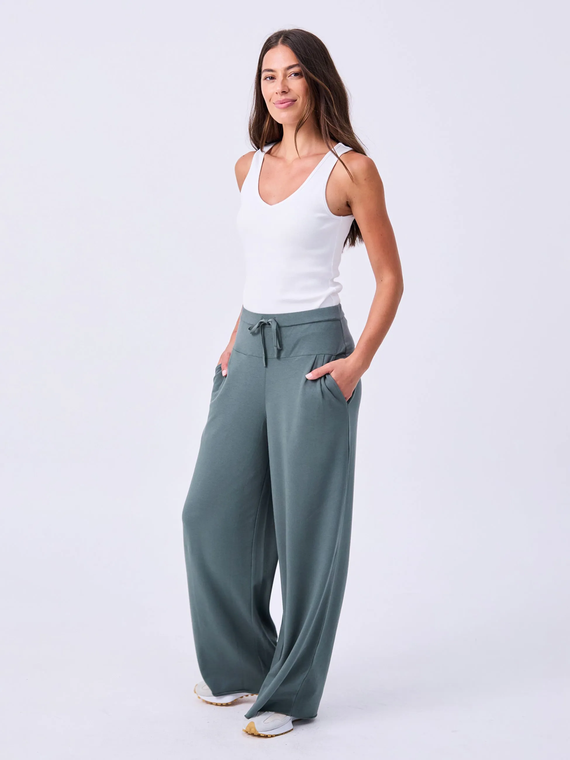 French Terry Yin Sweat Pant - Sage sold by Dharma Bums product image thumbnail 2