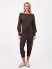 Breeze French Terry Cropped Jogger - Coffee Bean sold by Dharma Bums