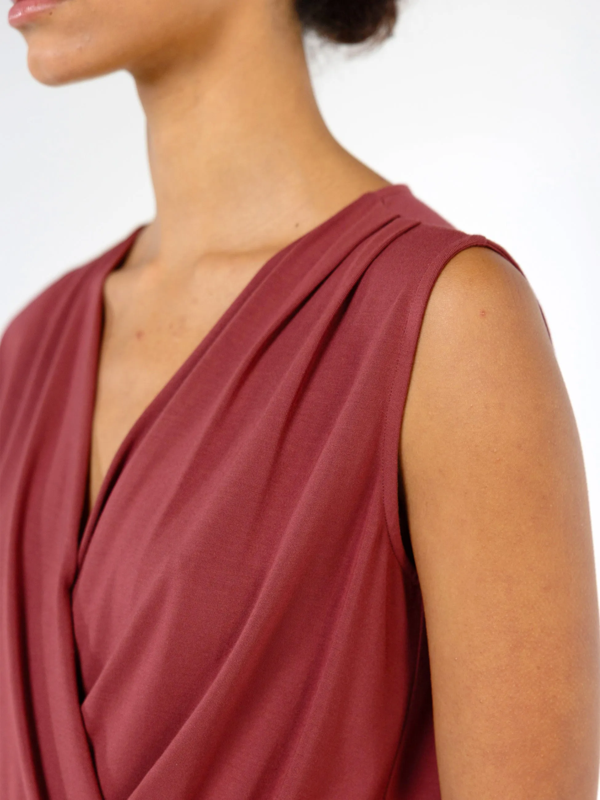 Athena Drape Top - Mulberry sold by Dharma Bums product image thumbnail 2