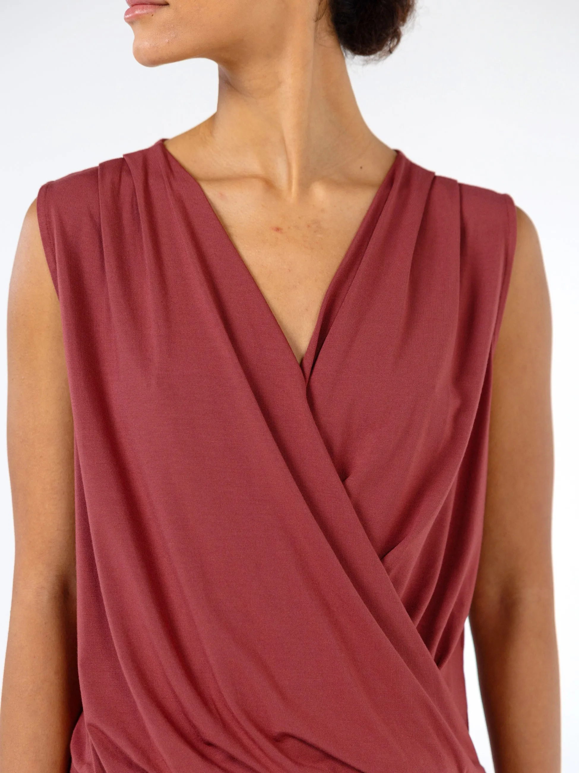 Athena Drape Top - Mulberry sold by Dharma Bums product image thumbnail 5