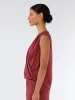 Athena Drape Top - Mulberry sold by Dharma Bums