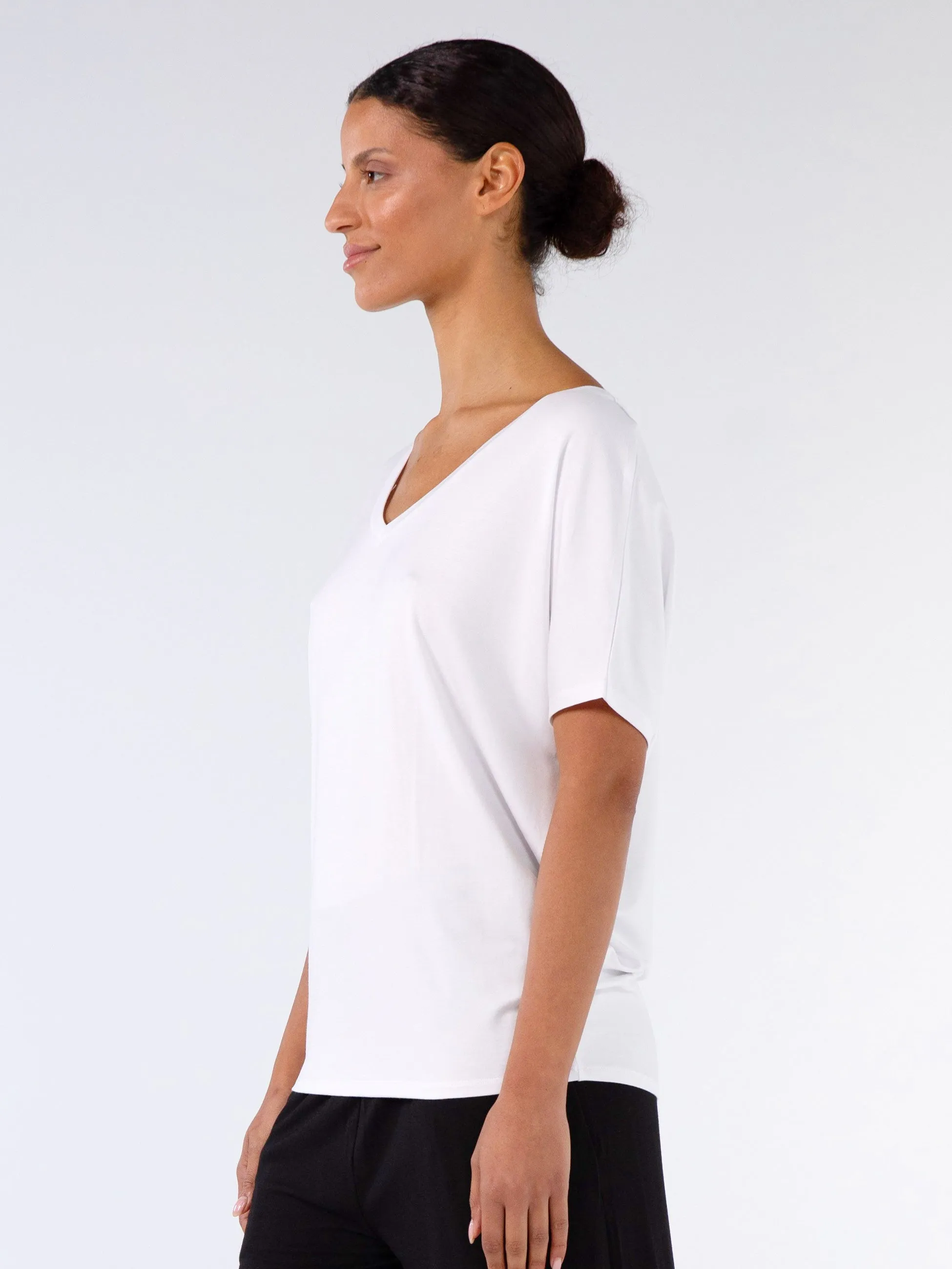 Celine V Neck Top - White sold by Dharma Bums product image thumbnail 3