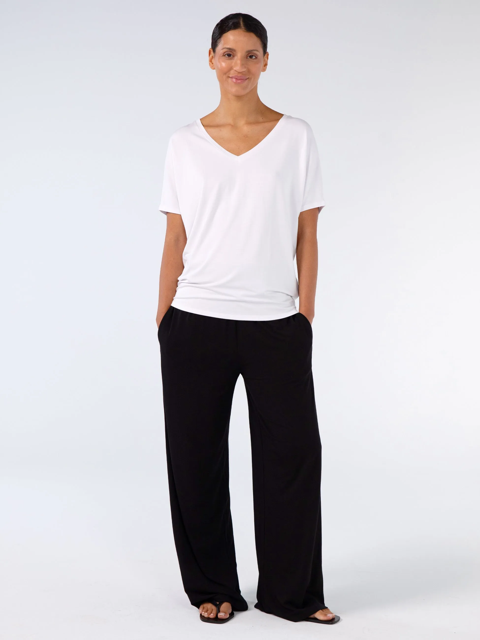 Celine V Neck Top - White sold by Dharma Bums product image thumbnail 2