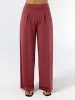 Pleat Front Wide Leg Pants - Mulberry sold by Dharma Bums
