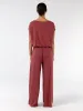Pleat Front Wide Leg Pants - Mulberry sold by Dharma Bums