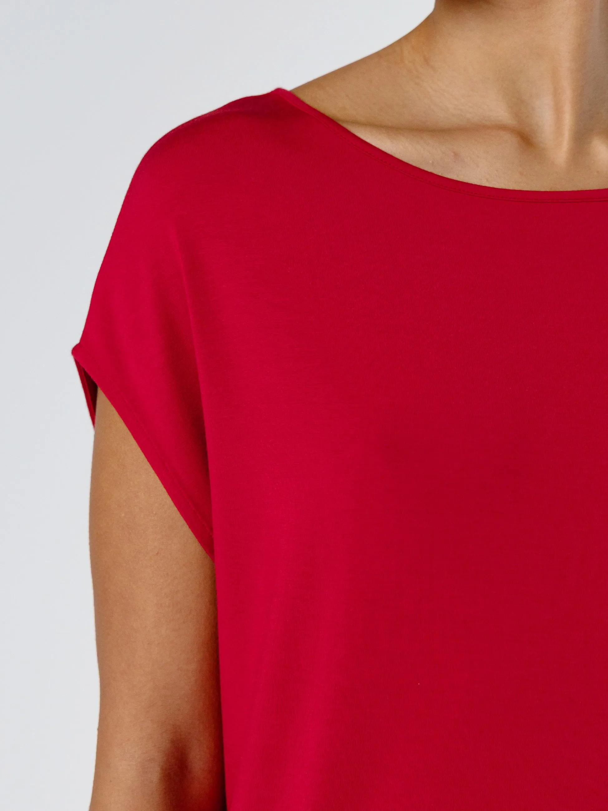 Modal Luxe Layer Tee - Cherry sold by Dharma Bums product image thumbnail 5