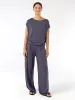 Pleat Front Wide Leg Pants - Charcoal sold by Dharma Bums
