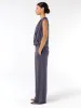 Pleat Front Wide Leg Pants - Charcoal sold by Dharma Bums