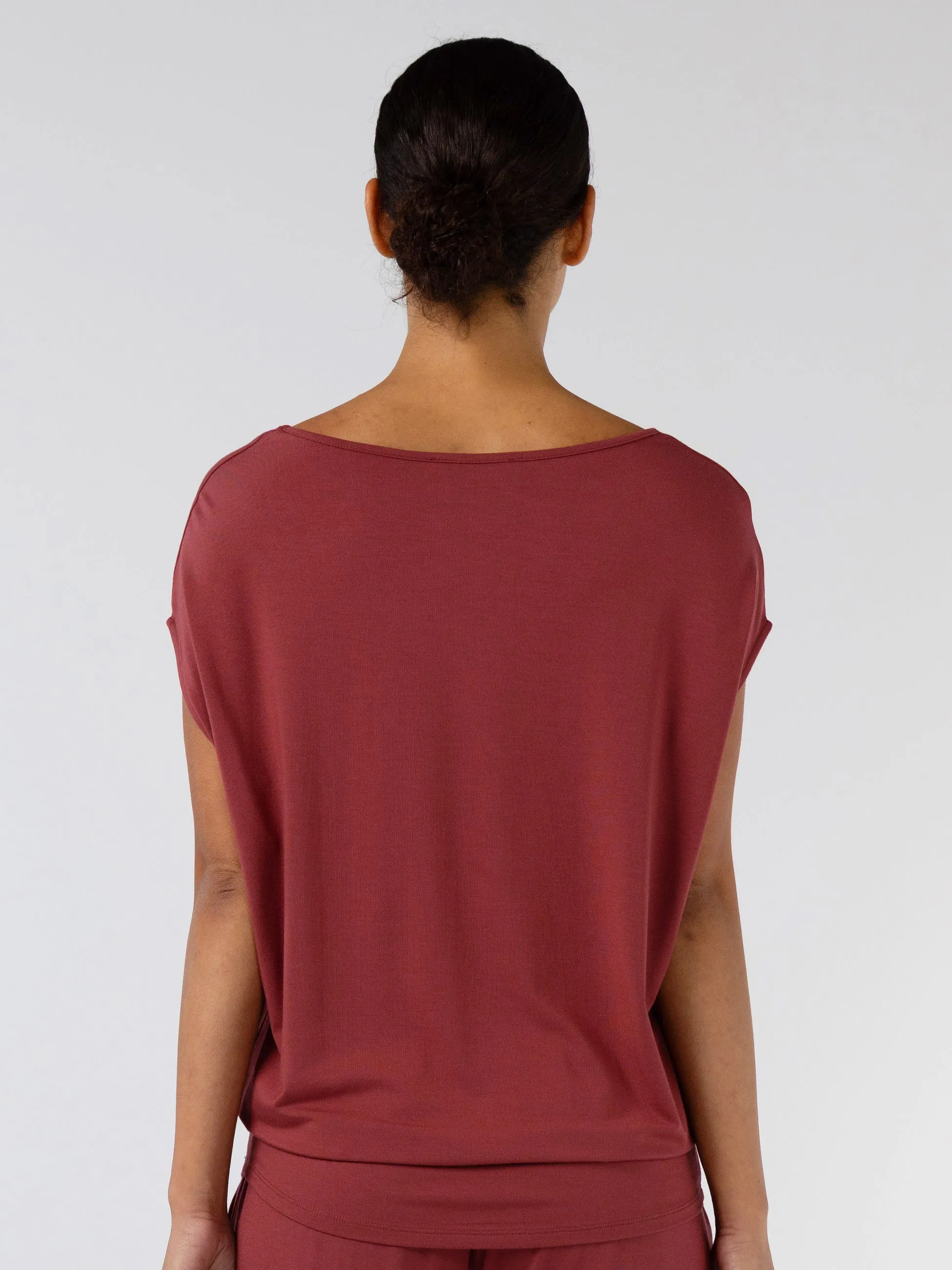 Modal Luxe Layer Tee - Mulberry sold by Dharma Bums product image thumbnail 5