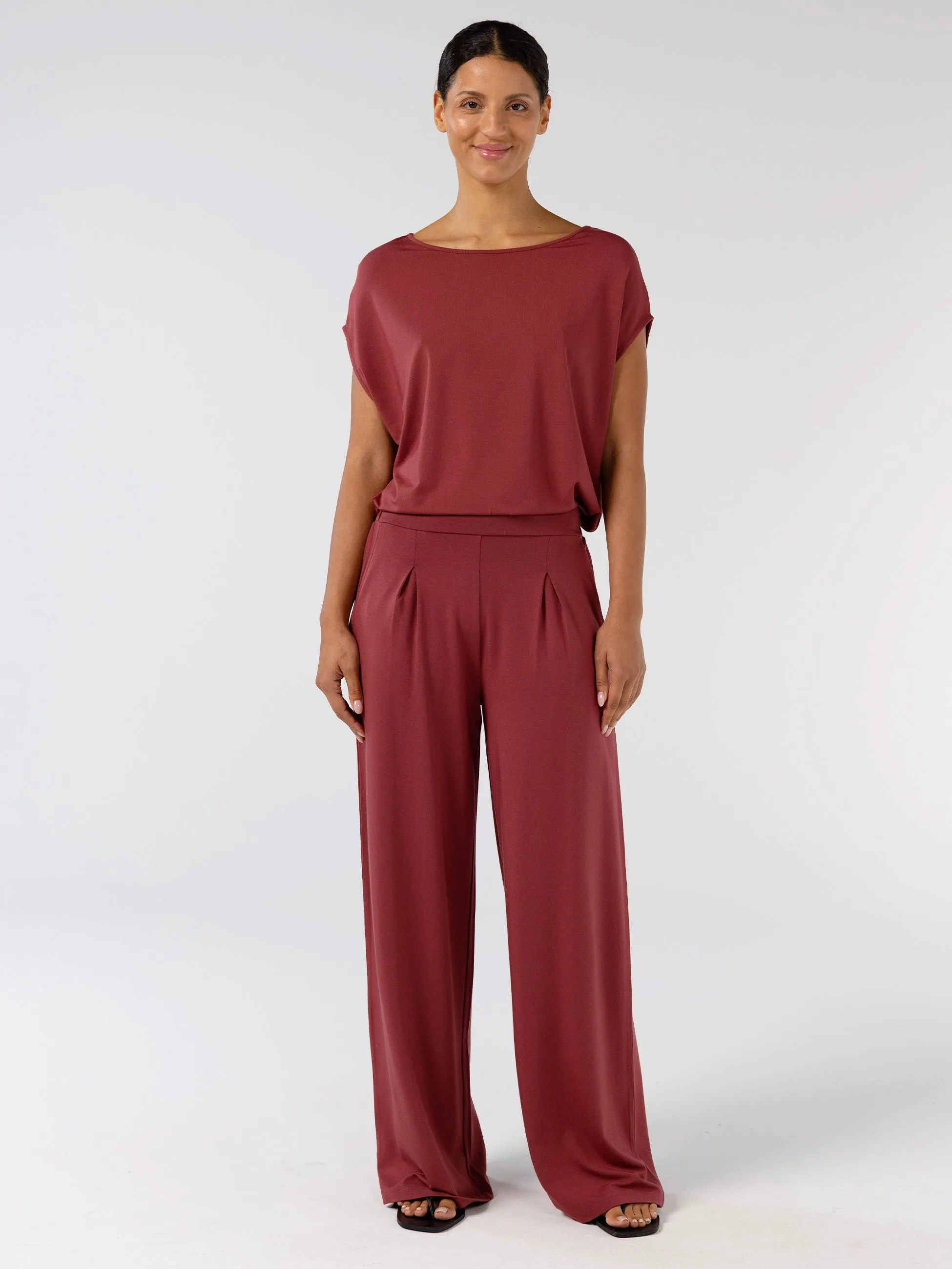 Modal Luxe Layer Tee - Mulberry sold by Dharma Bums product image thumbnail 2