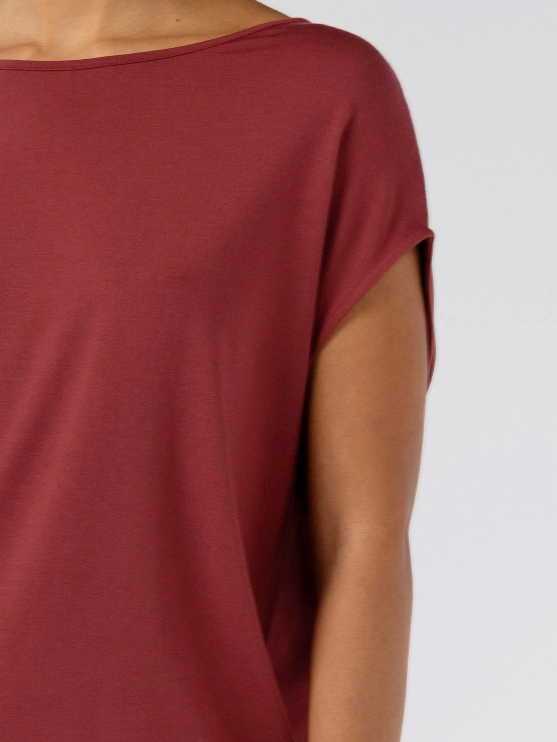Modal Luxe Layer Tee - Mulberry sold by Dharma Bums product image thumbnail 4