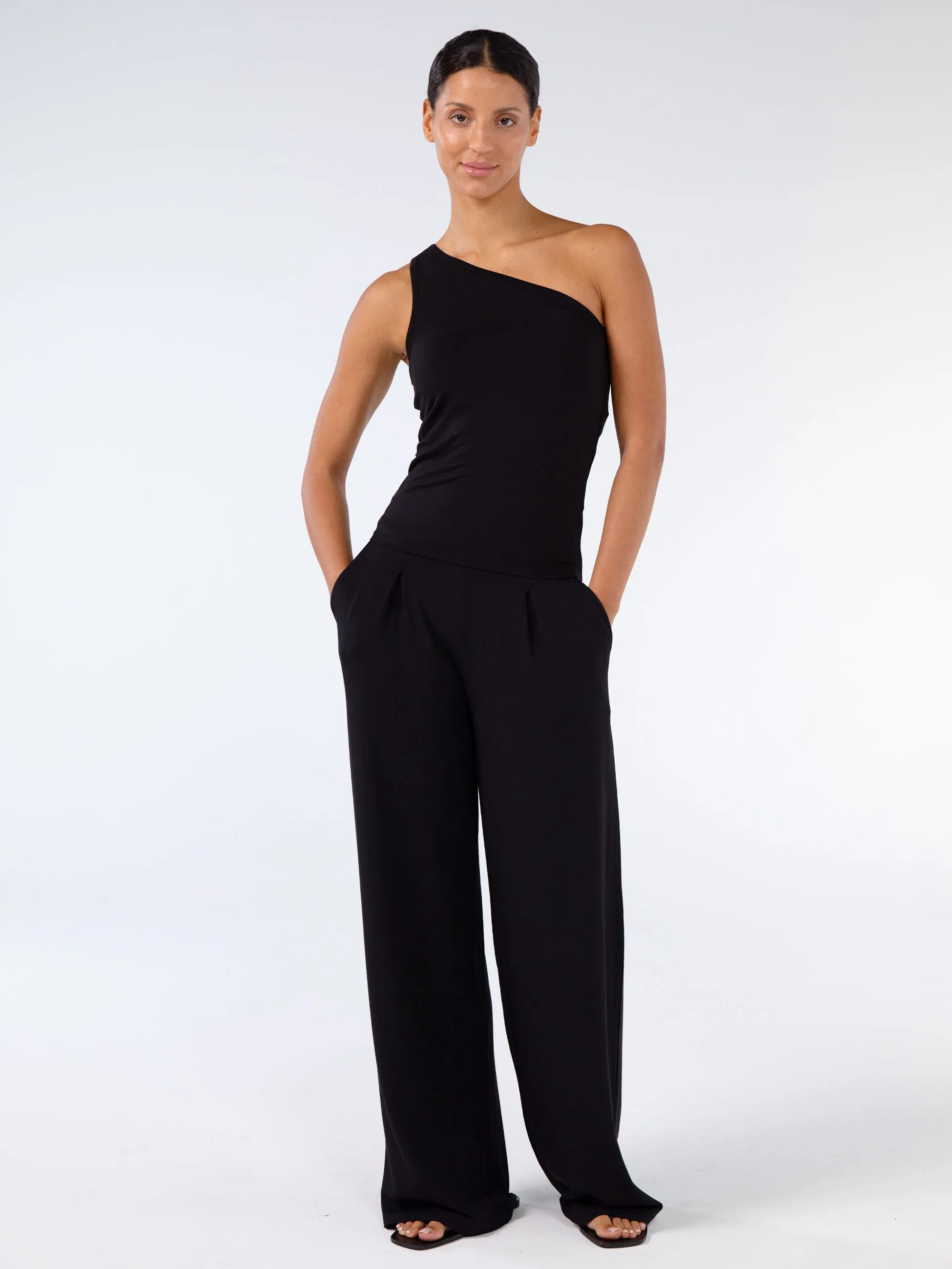 Asymmetric Modal Top - Black sold by Dharma Bums product image thumbnail 5