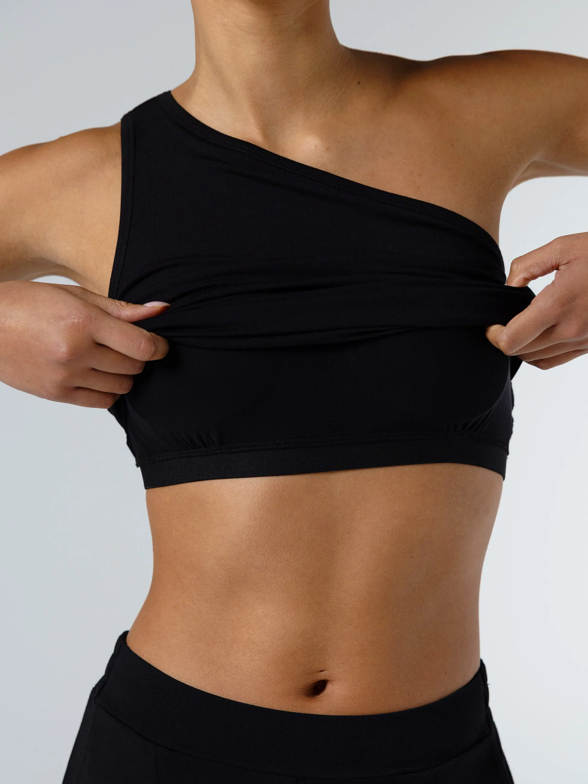 Asymmetric Modal Top - Black sold by Dharma Bums product image thumbnail 4