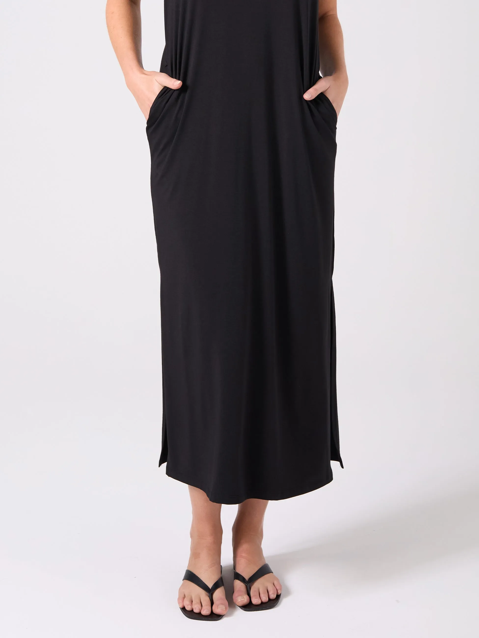 Everly V Neck Maxi Dress - Black sold by Dharma Bums product image thumbnail 5