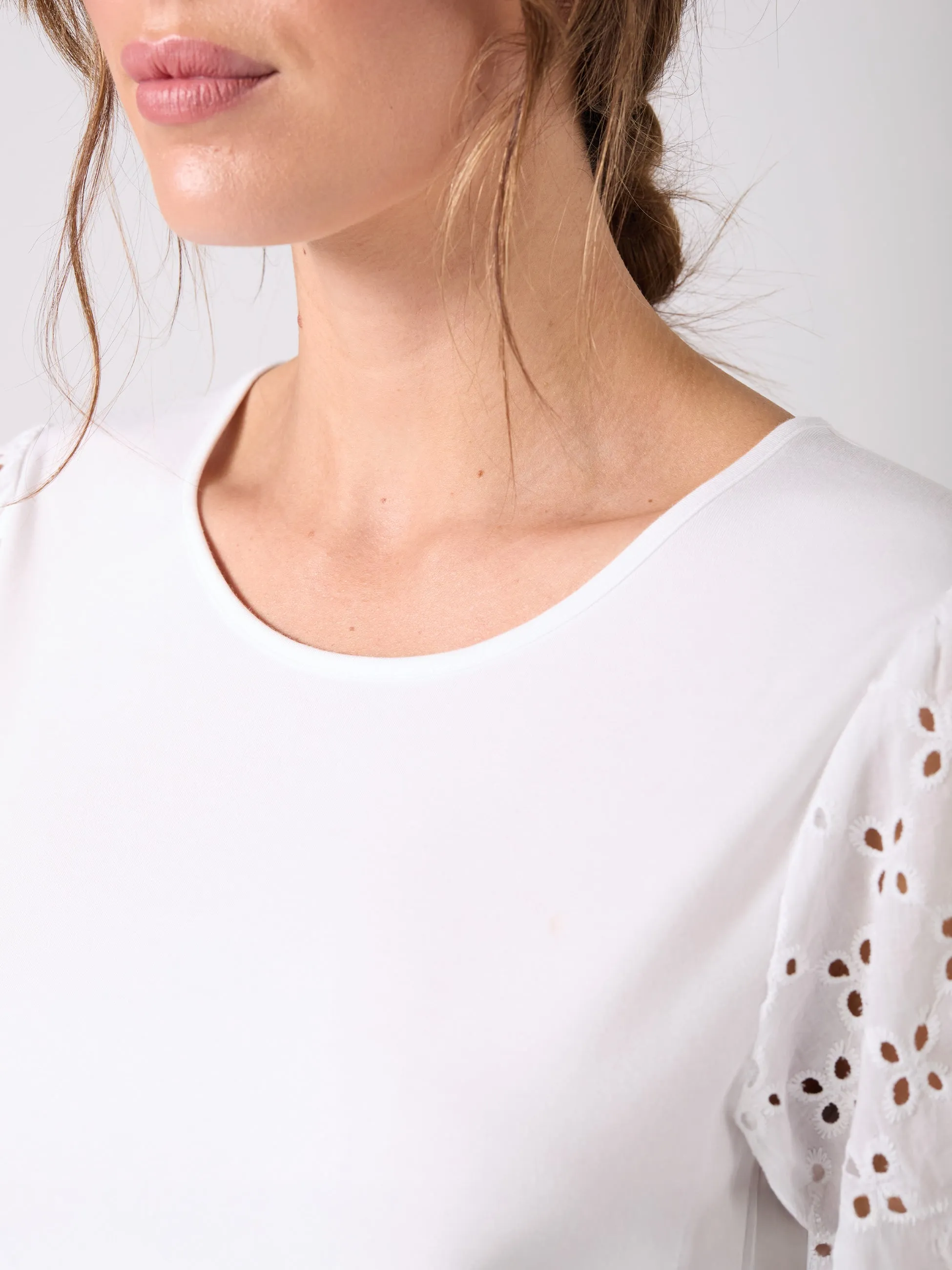 Broderie Anglaise Top - White sold by Dharma Bums product image thumbnail 5