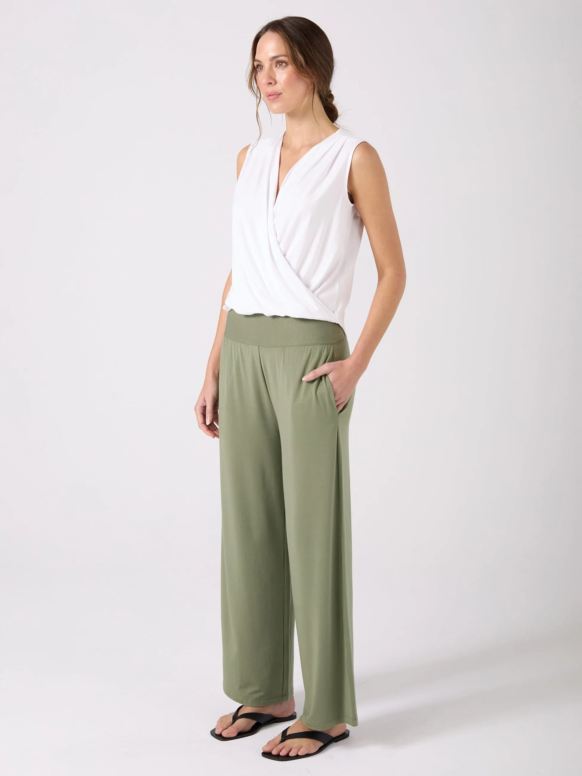 Nomad Modal Wide Leg Pant - Willow sold by Dharma Bums product image thumbnail 3