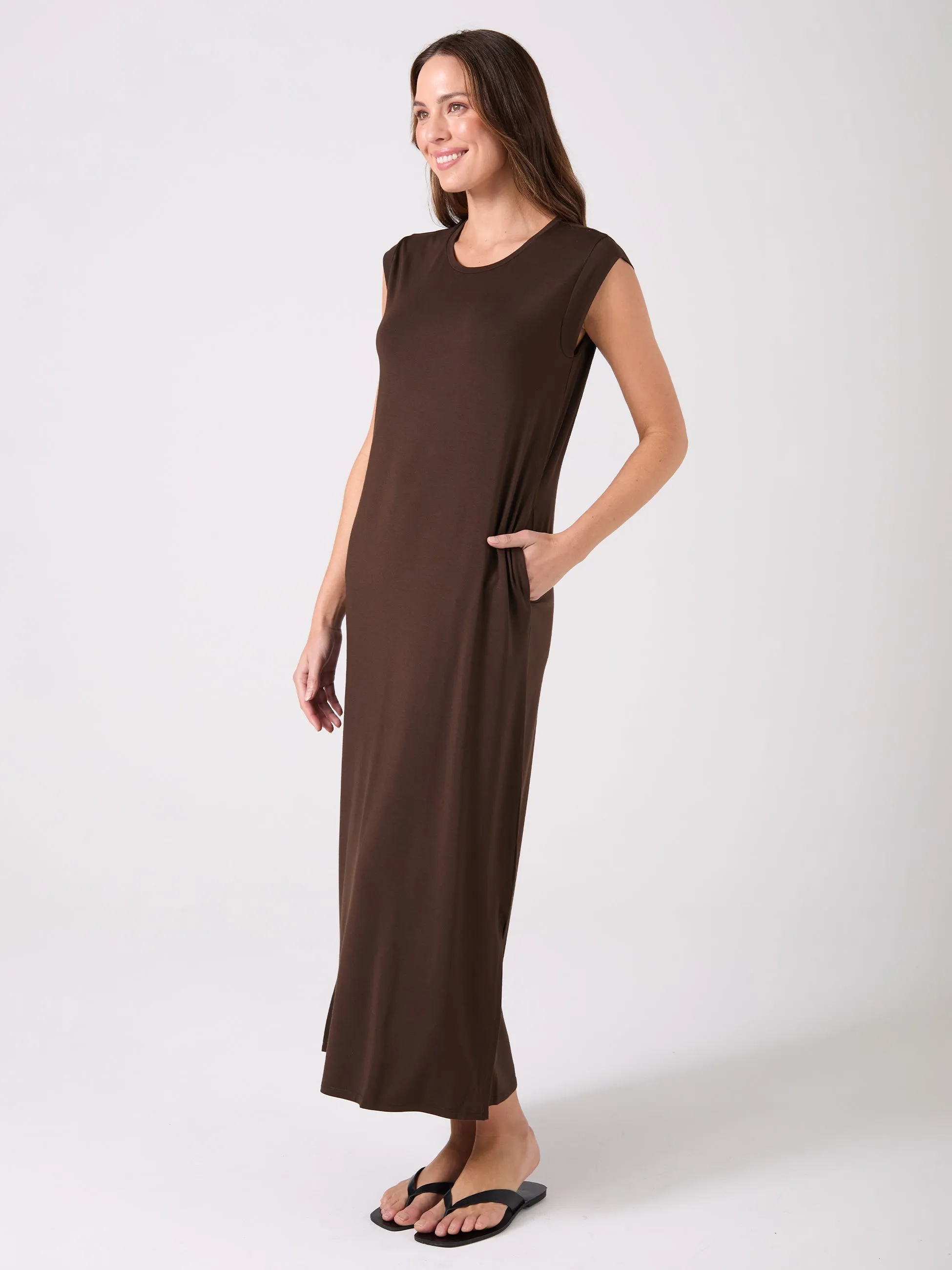 Roxy Maxi Dress - Coffee Bean sold by Dharma Bums product image thumbnail 3