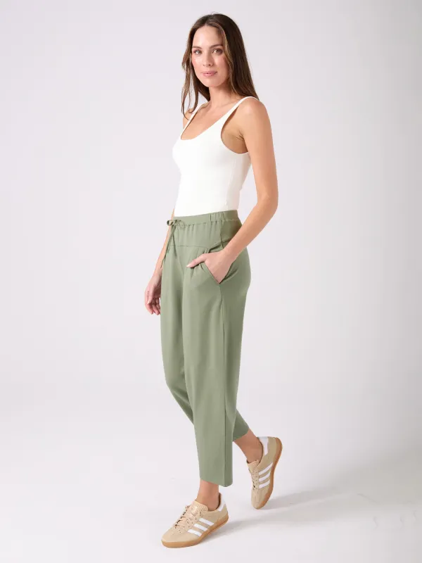 Kyoto Ankle Length French Terry Jogger - willow sold by Dharma Bums