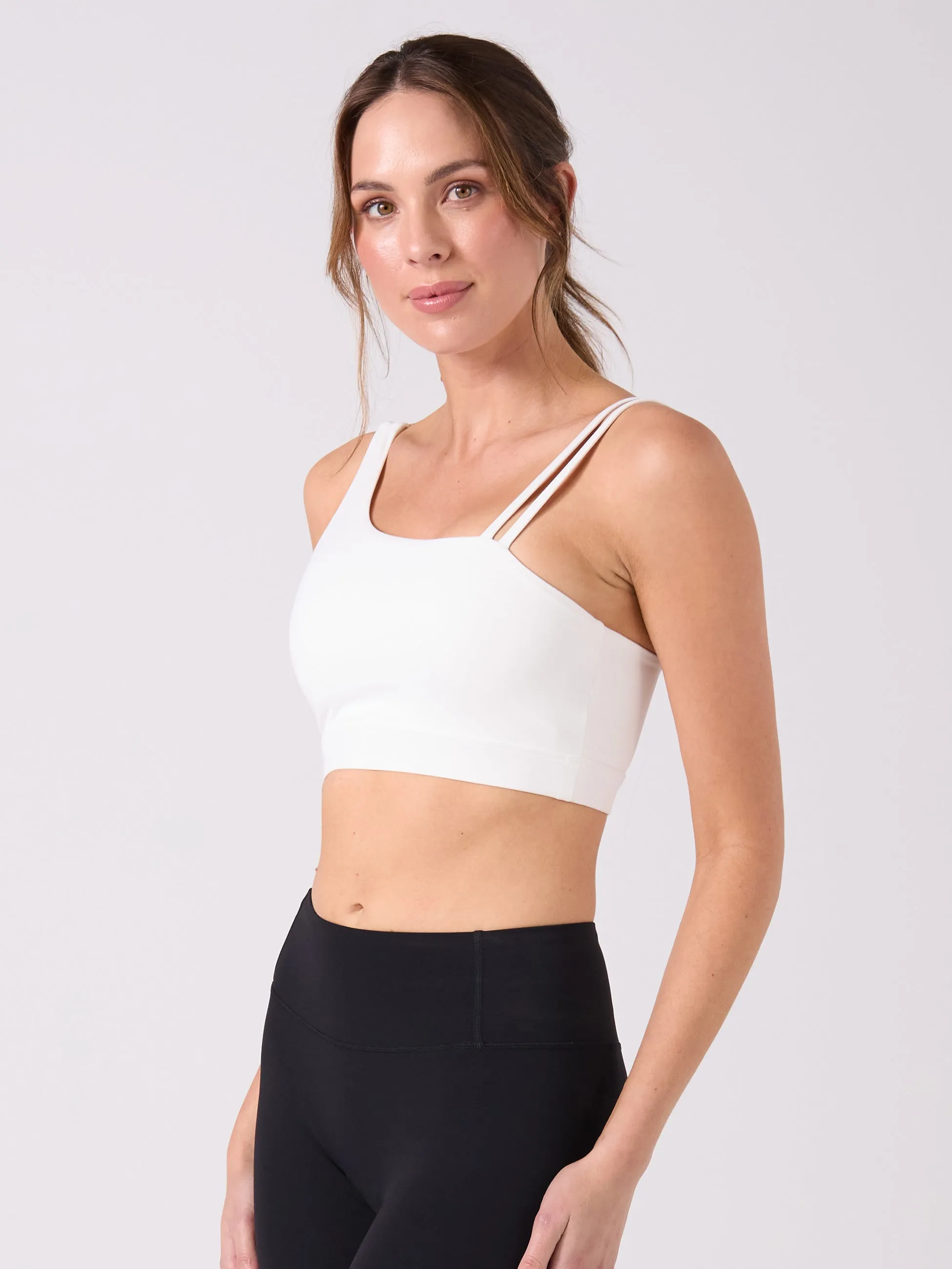 Elevate Double Strap Sports Bra - White sold by Dharma Bums product image thumbnail 2