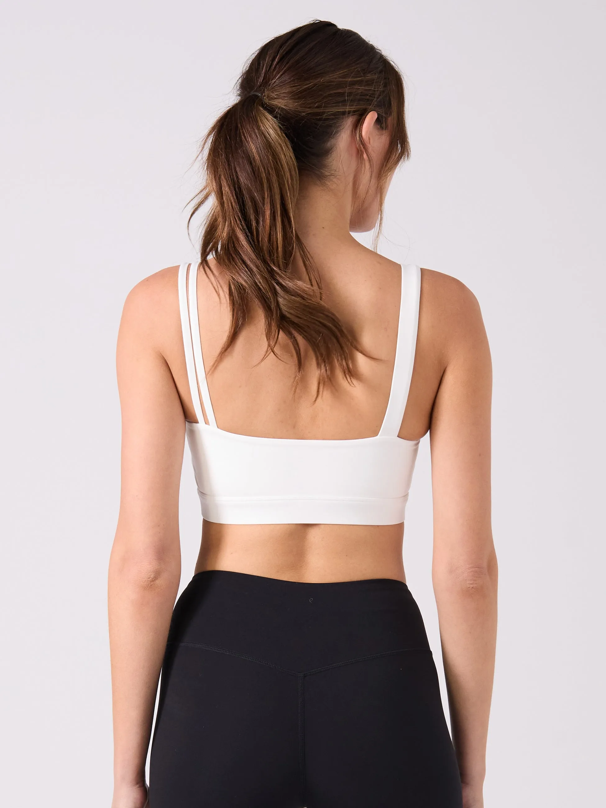 Elevate Double Strap Sports Bra - White sold by Dharma Bums product image thumbnail 3