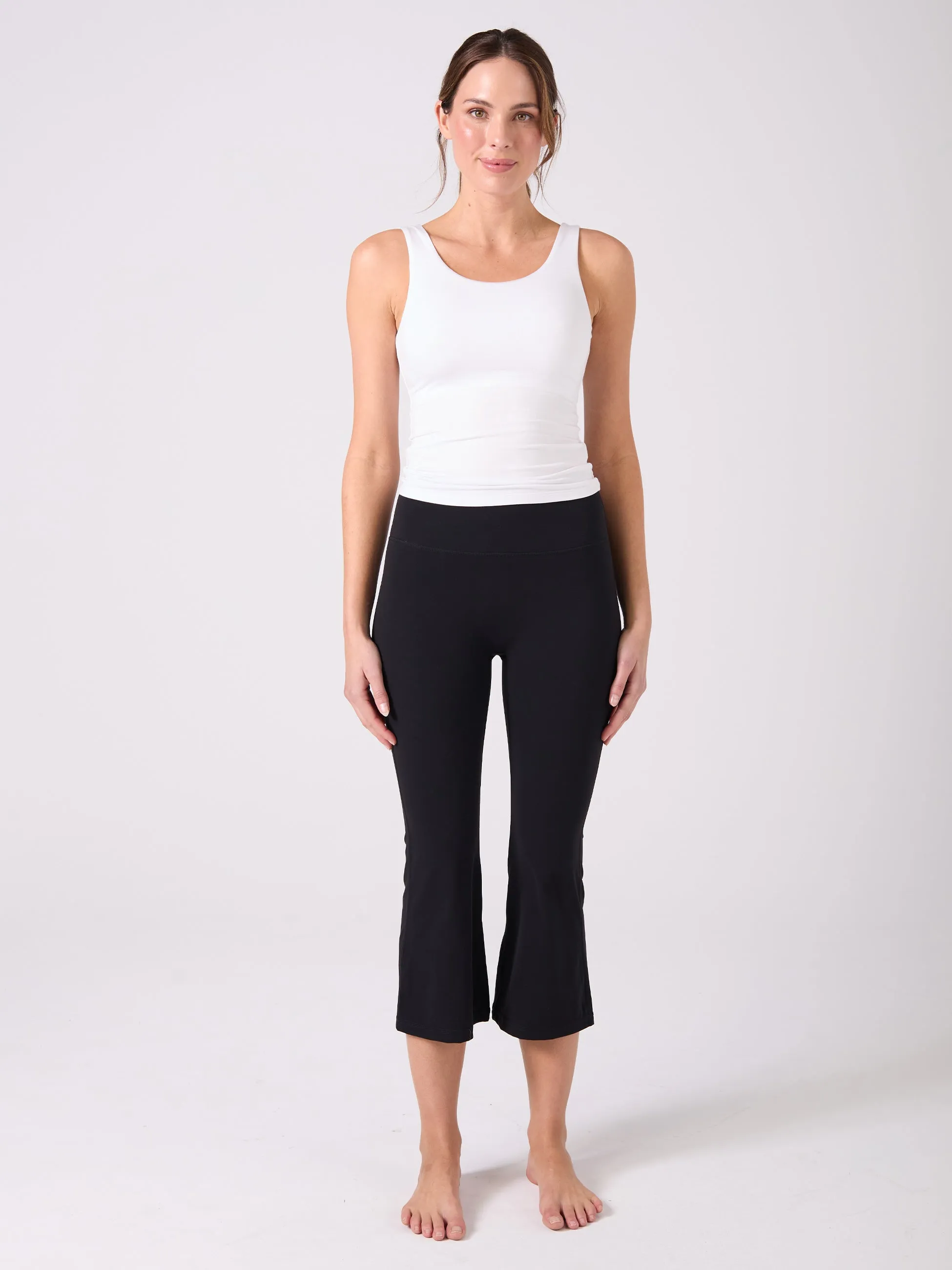 Soft Touch Crop Flare Legging - Black sold by Dharma Bums product image thumbnail 2