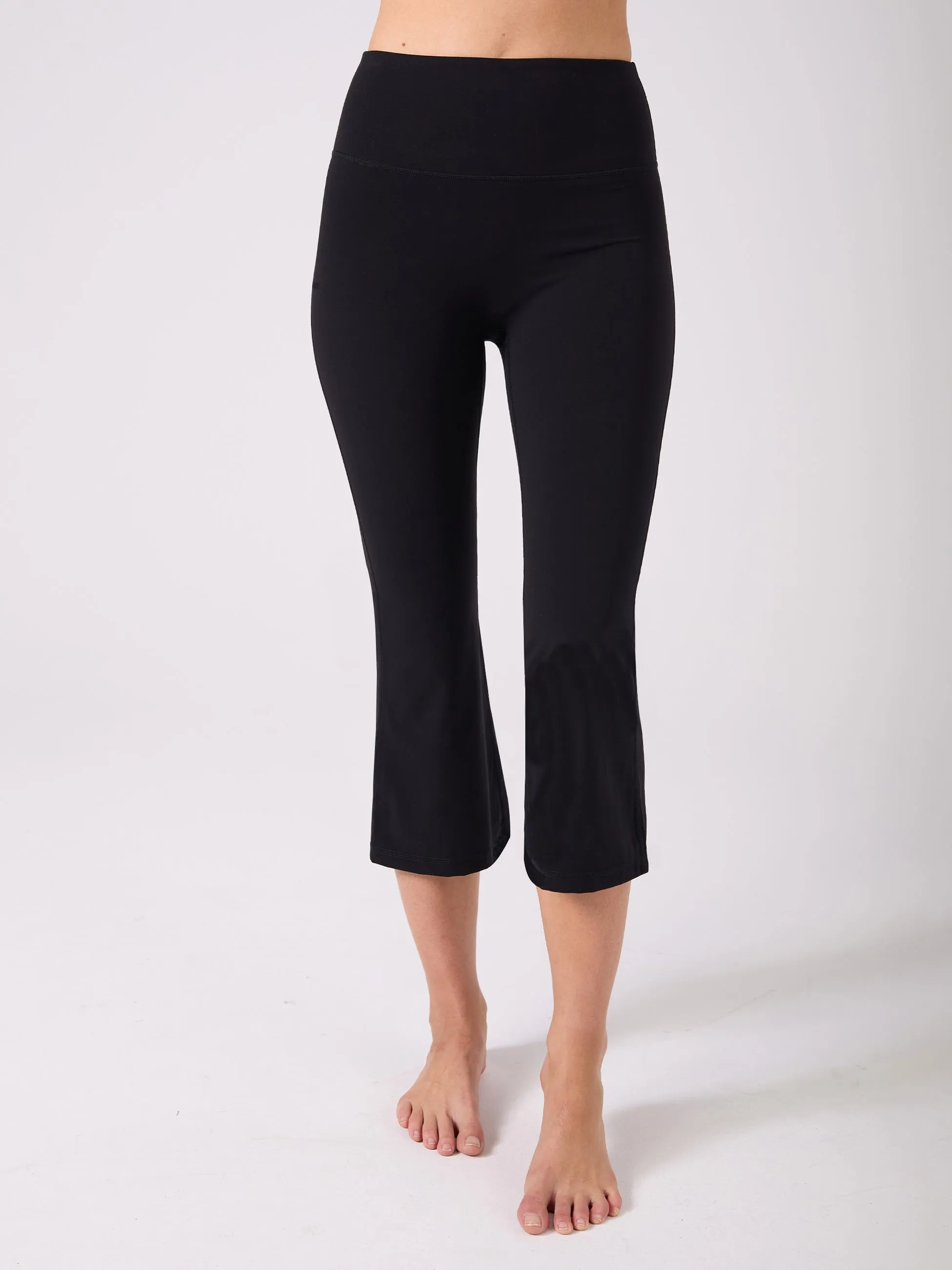 Soft Touch Crop Flare Legging - Black sold by Dharma Bums product image thumbnail 3