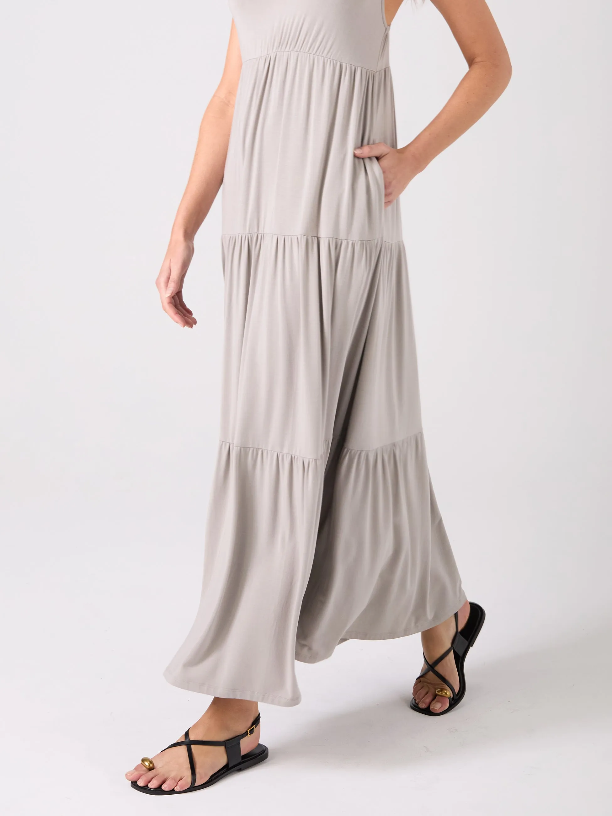 V Neck Gypsy Dress - Paloma sold by Dharma Bums product image thumbnail 4