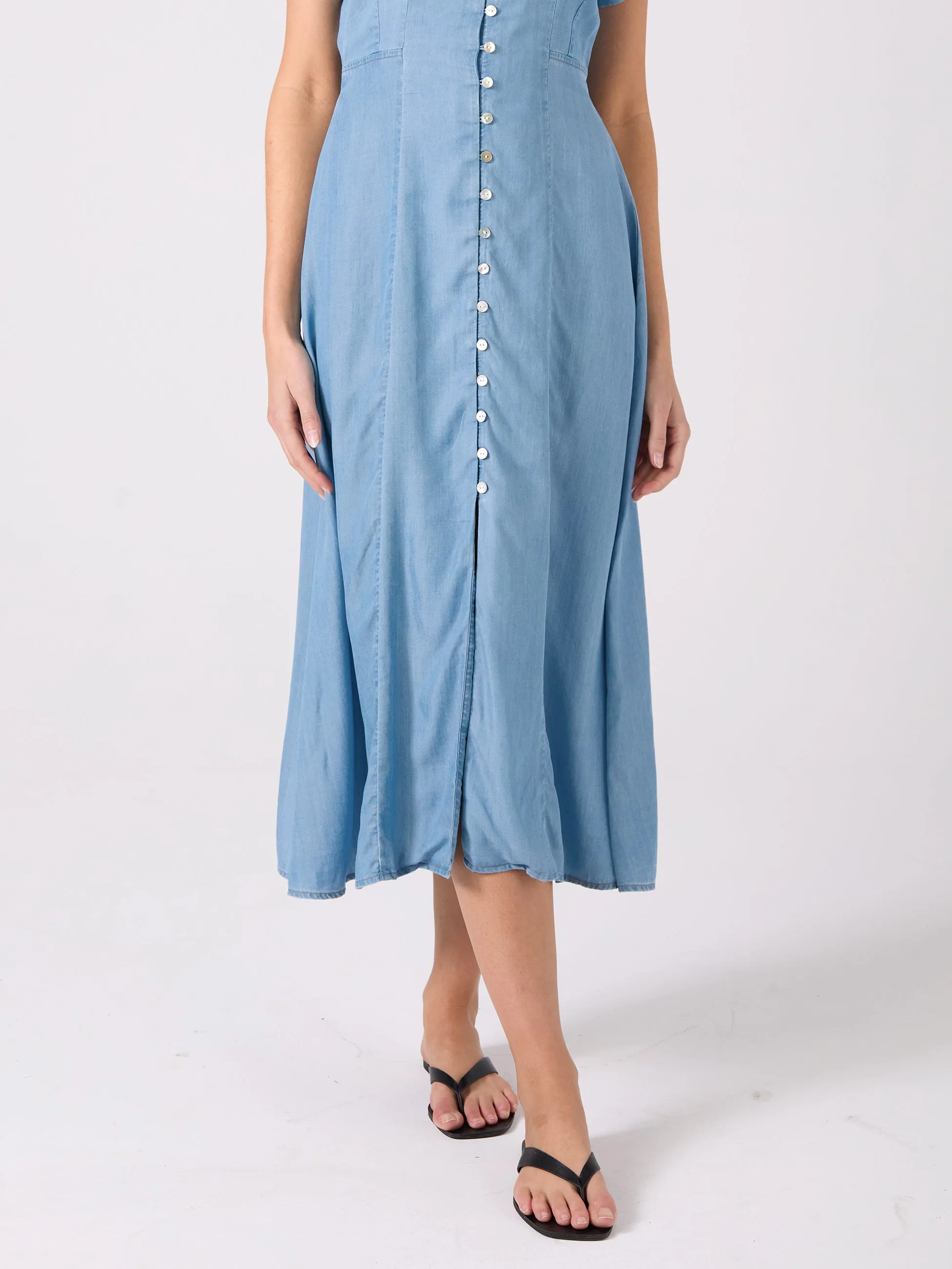 Capri Denim Tencel Dress - Light Denim sold by Dharma Bums product image thumbnail 4