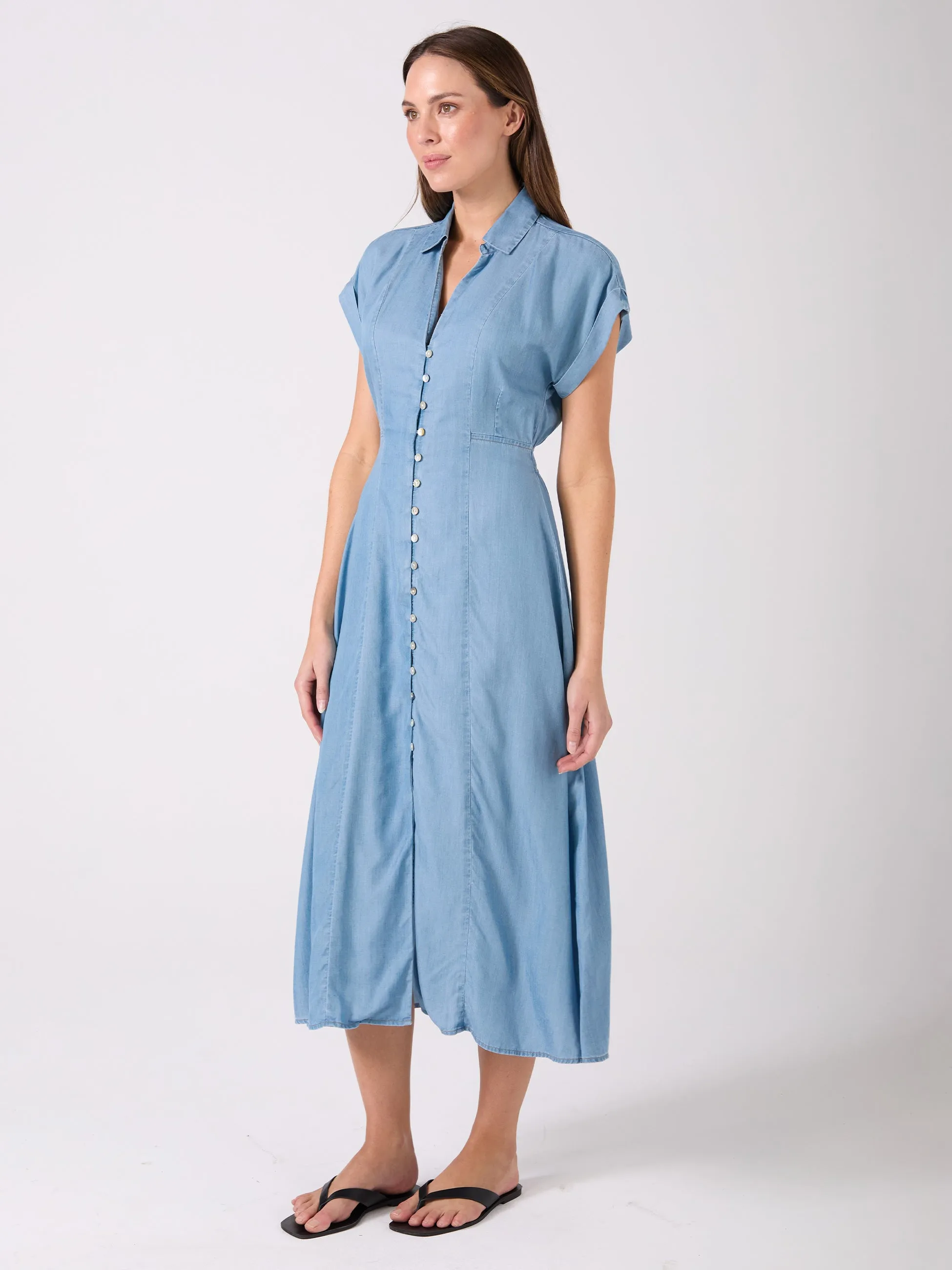 Capri Denim Tencel Dress - Light Denim sold by Dharma Bums product image thumbnail 2