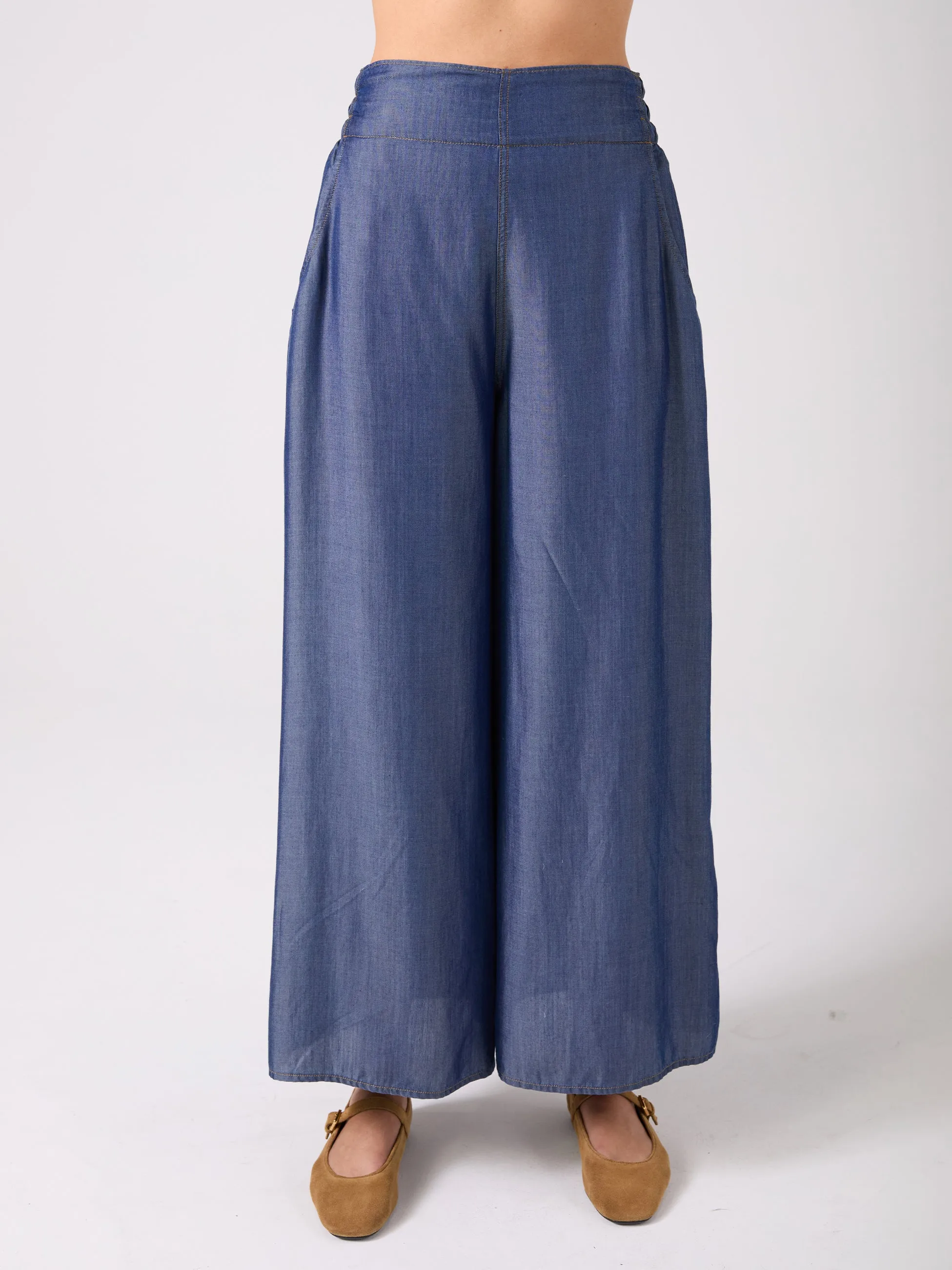 Emilia Tencel Denim Pant - Dark Denim sold by Dharma Bums product image thumbnail 4