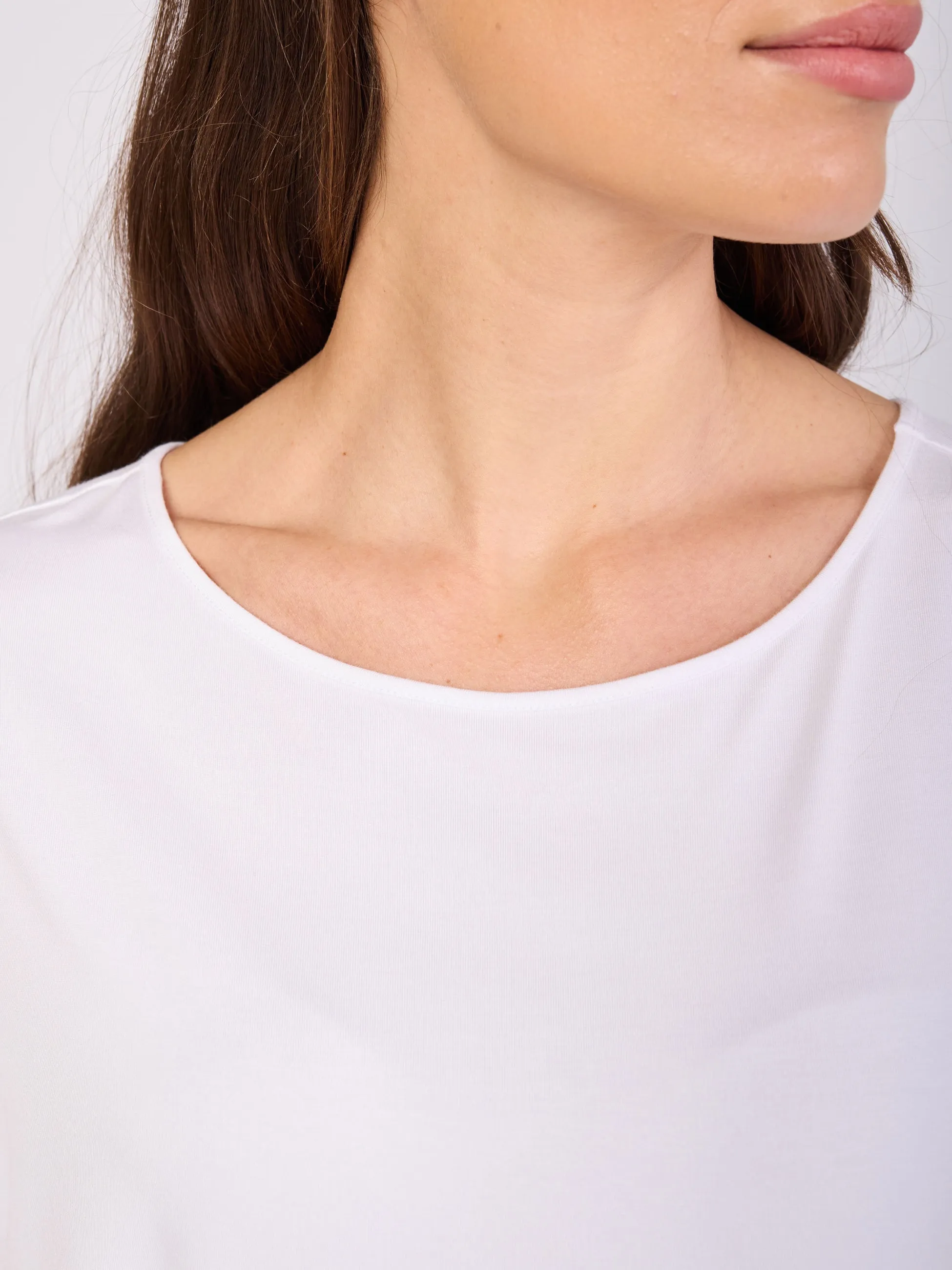 Keyhole Sleeve Luxe Tee - White sold by Dharma Bums product image thumbnail 5