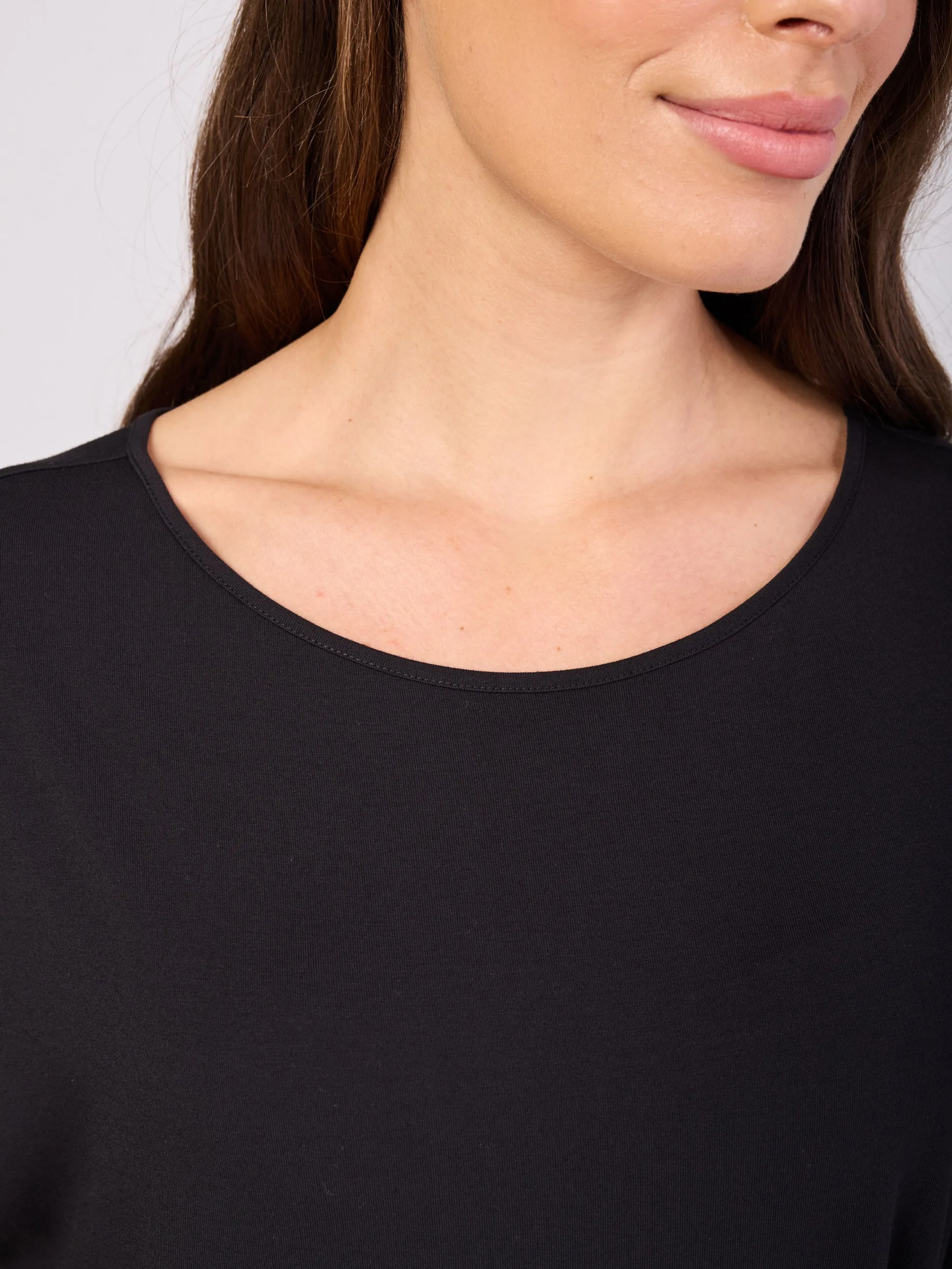 Keyhole Sleeve Luxe Tee - Black sold by Dharma Bums product image thumbnail 5