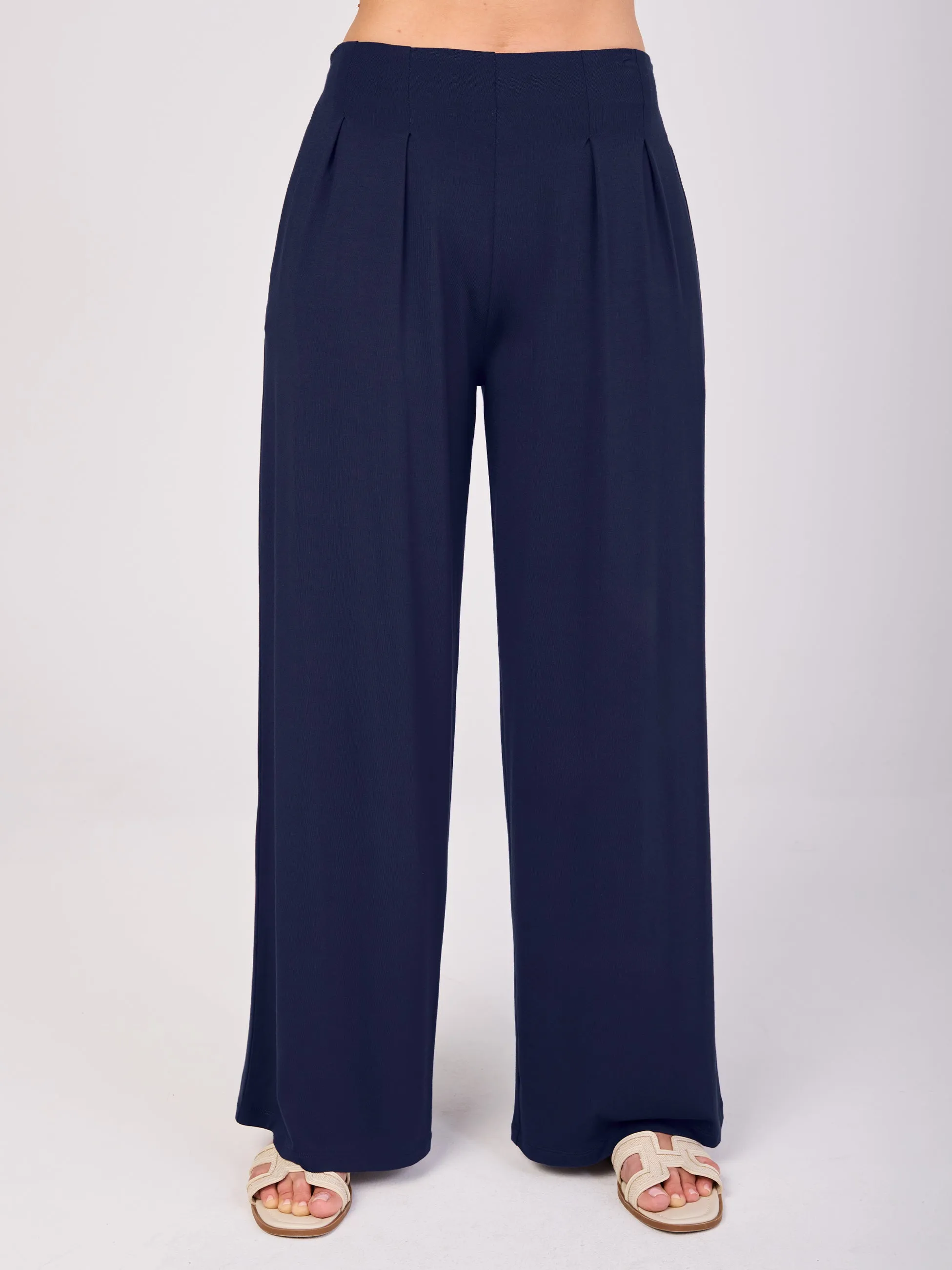 Emery Wide Leg Pants - Navy sold by Dharma Bums product image thumbnail 4