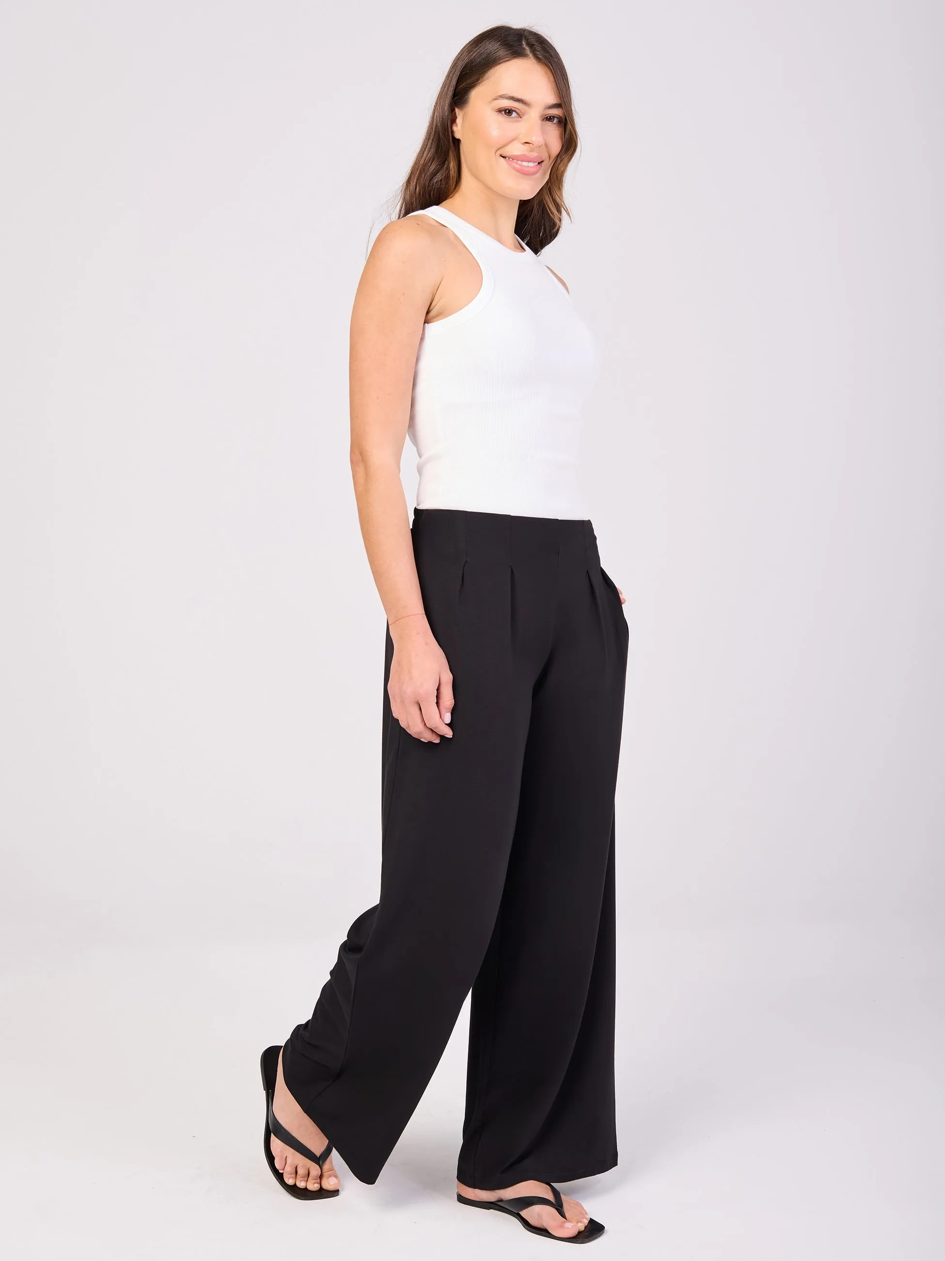 Emery Wide Leg Pants - Black sold by Dharma Bums product image thumbnail 2