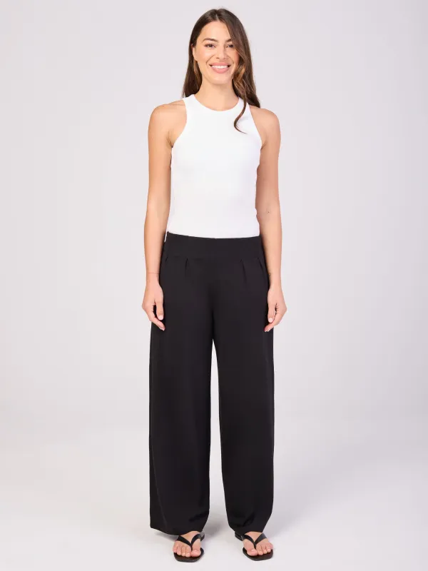 Emery Wide Leg Pants - Black sold by Dharma Bums