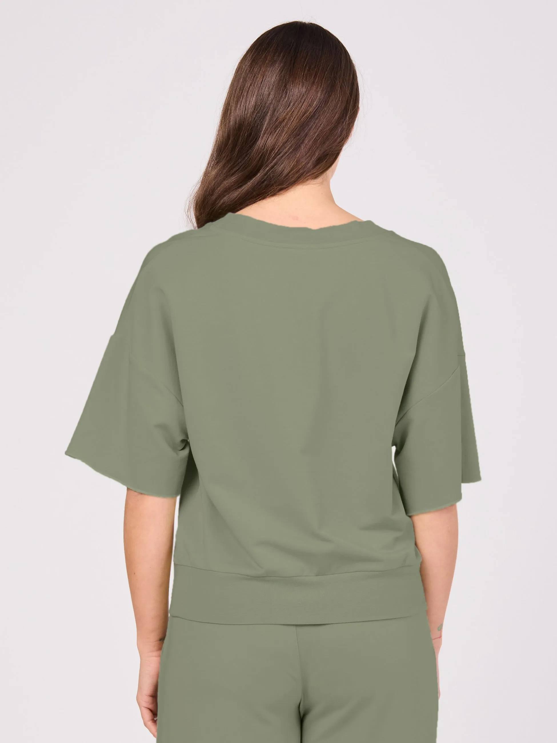 V Neck Sweat - willow sold by Dharma Bums product image thumbnail 3