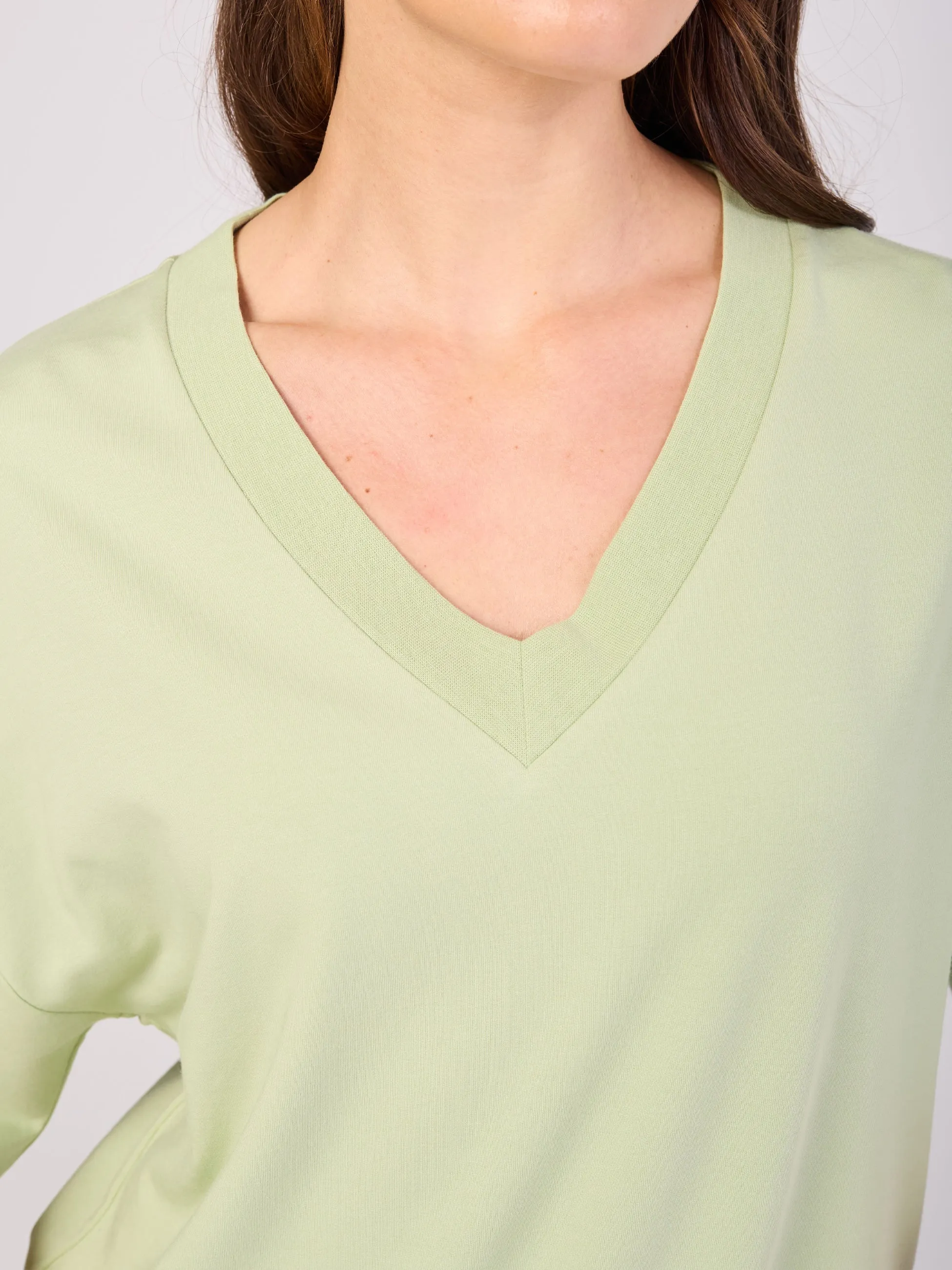 V Neck Sweat - Matcha Green sold by Dharma Bums product image thumbnail 5