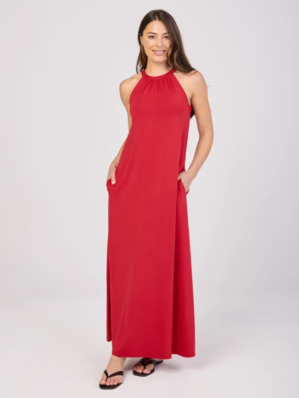 Isabelle Dress - Cherry sold by Dharma Bums