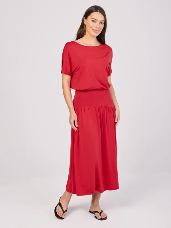 Clara Skirt  - Cherry sold by Dharma Bums